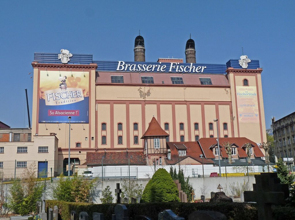 Façade de l'ancienne Brasserie Fischer à Schiltigheim